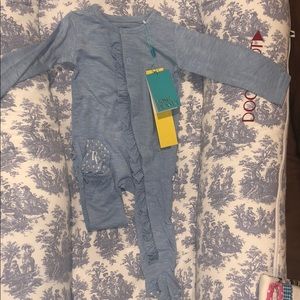 NWT Posh Peanut Ruffled Footie 9-12 months